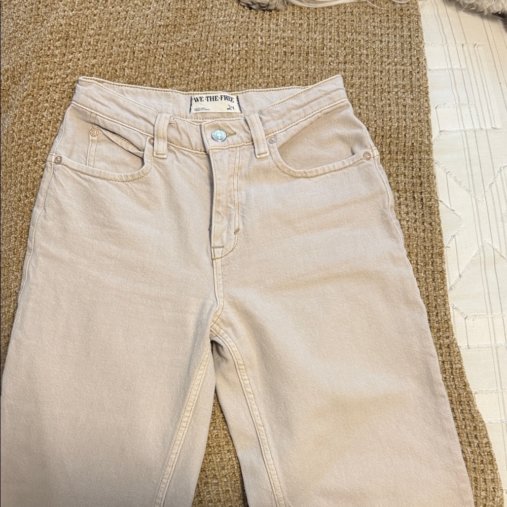 We The Free mid rise Jeans in Light Tan